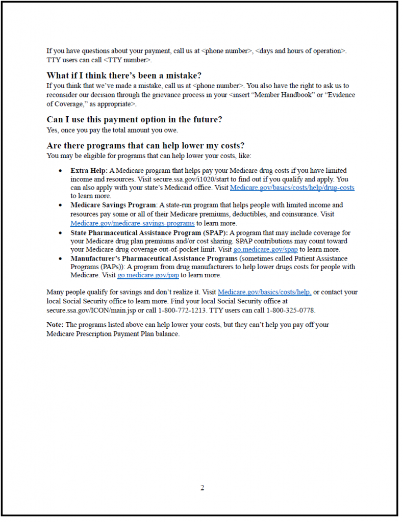 M3P Termination Notice Page 2