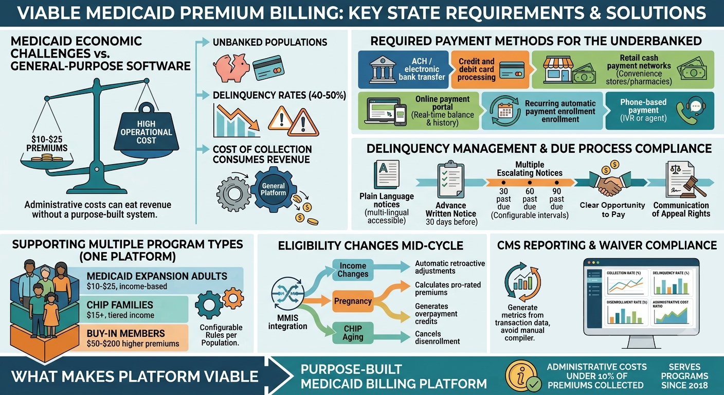 Medicaid Premium Billing: Requirements for State Medicaid Agencies Infographic